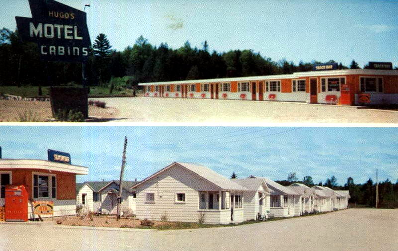 Hugos Motel and Cabins - Old Postcard (newer photo)